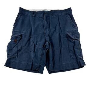 Polo Ralph Lauren Mens Cargo Shorts Size 40 Navy Blue Utility Heavy Cotton